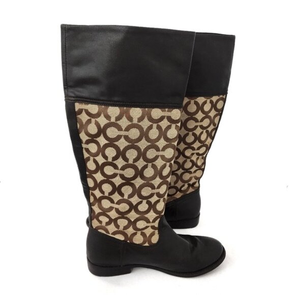 COACH Leather CHRISSI Knee High Riding Boot - Picture 3 of 11